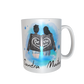 Beste Freundinnen Tasse - zusammen gehend (hochgesteckte Haare / verschiedene Haarfarben)