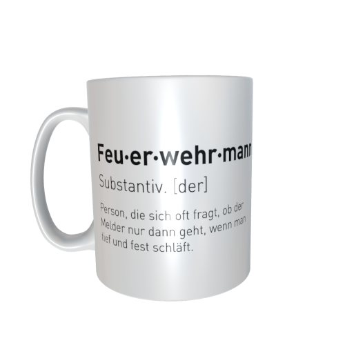 Motivtasse - Feuerwehrmann