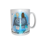 Beste Freundinnen Tasse - zusammen gehend (offene Haare / verschiedene Haarfarben)