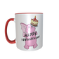 rosa Elefantentasse - Happy Töörööthday!