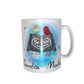 Beste Freundinnen Tasse - zusammen gehend (hochgesteckte Haare / verschiedene Haarfarben)