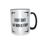 Statement Tasse – Steht Idiot auf meiner Stirn?