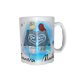 Beste Freundinnen Tasse - zusammen gehend (hochgesteckte Haare / verschiedene Haarfarben)