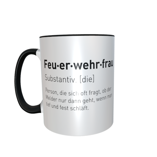 Motivtasse - Feuerwehrfrau