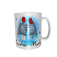 Beste Freundinnen Tasse - zusammen gehend (hochgesteckte Haare / verschiedene Haarfarben)