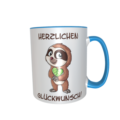 Faultiertasse - Herzlichen Glückwunsch