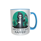 Motivtasse - Sensemann - Jetzt erst mal einen Kaffee (grün)