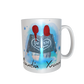 Beste Freundinnen Tasse - zusammen gehend (offene Haare / verschiedene Haarfarben)