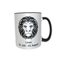 Motivtasse - Sternzeichen black & white