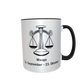 Motivtasse - Sternzeichen black & white