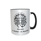 Motivtasse - Sternzeichen black & white