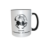 Motivtasse - Sternzeichen black & white