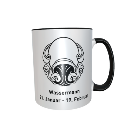 Motivtasse - Sternzeichen black & white