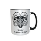 Motivtasse - Sternzeichen black & white