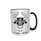Motivtasse - Sternzeichen black & white