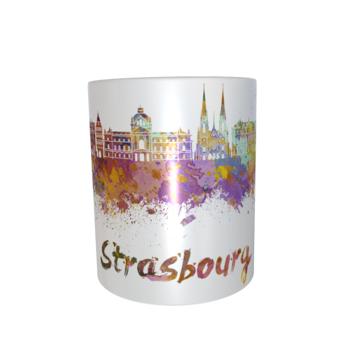 Motivtasse - Skyline Strassburg