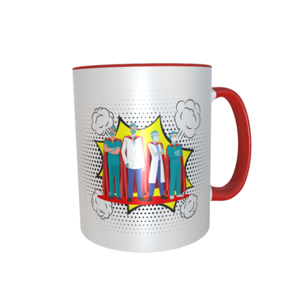 Motivtasse - Superhelden - Team Ärzte / Doktoren / Krankenschwester / Krankenpfleger