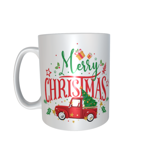 Weihnachtstasse - Merry Christmas Auto
