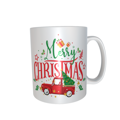 Weihnachtstasse - Merry Christmas Auto