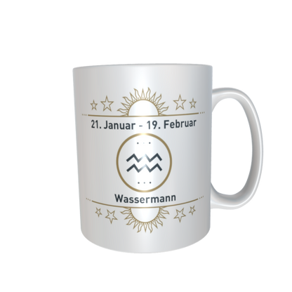 Motivtasse - Sternzeichen gold