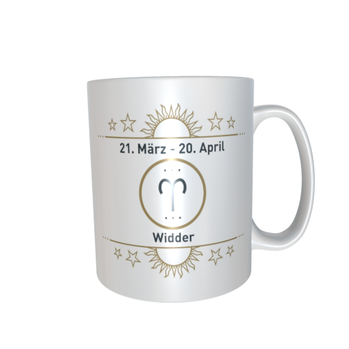 Motivtasse - Sternzeichen gold